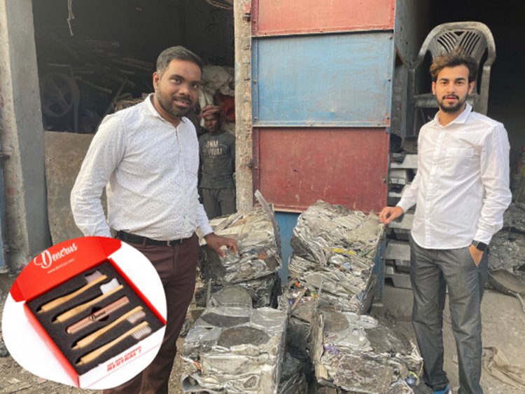 Dencrus launches a toothbrush upcycled from Aluminium beverage cans.