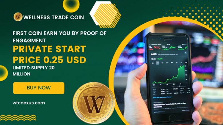 Wellness Trade Coin (WTC)- The A Blockchain  base Wellness Cryto providing Wellness Coin  WTC for Maintaining a Healthy Lifestyle
