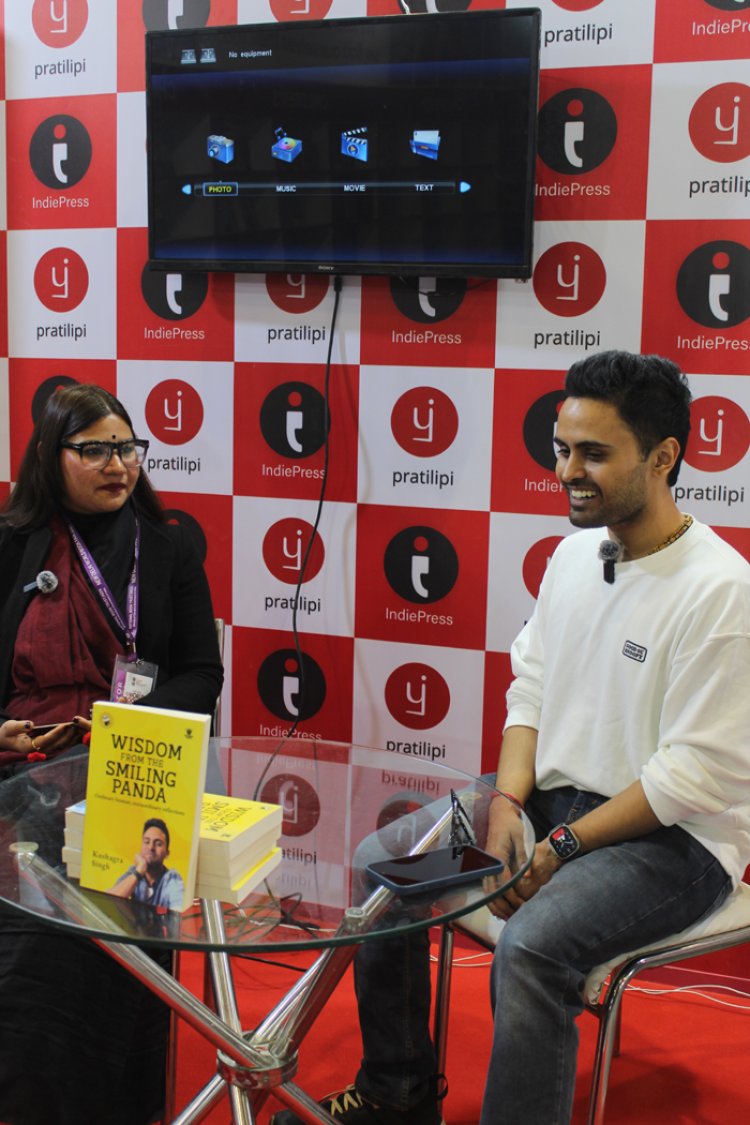 Unlocking the Secrets of Happiness – One Story at a Time" with Kushagra Singh at World Book Fair 2025