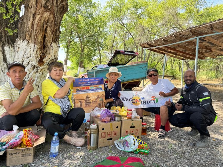 From Bharat to Tashkent – 10,000 km on the Wheels of Unity