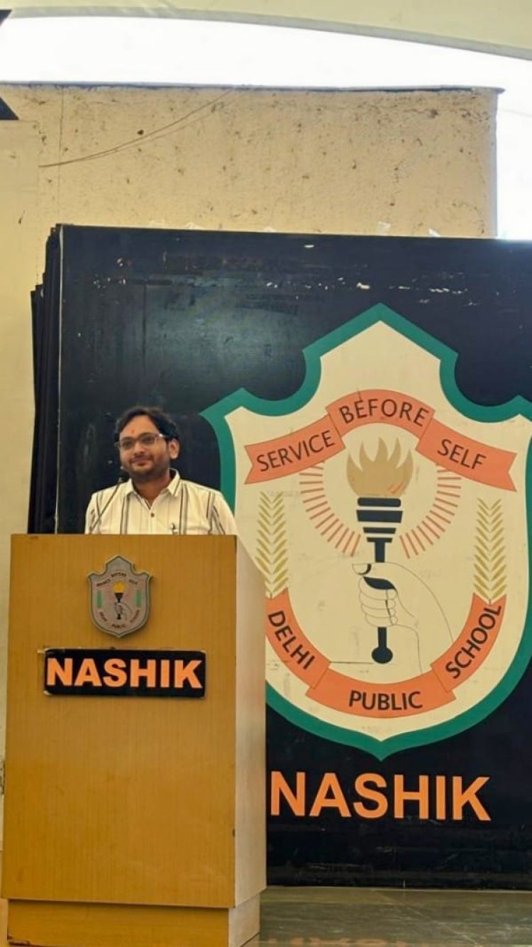Inspiring Young Minds: Dr. Shubham Mahajan's Author Visit Lights Up DPS School Nashik.