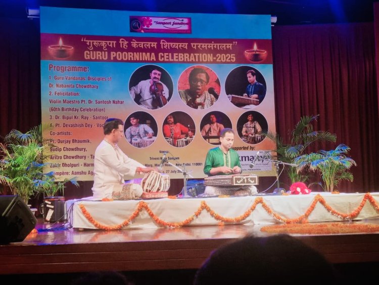 Santoor Virtuoso Dr. Bipul Kumar Ray Enthralls at Triveni Kala Sangam