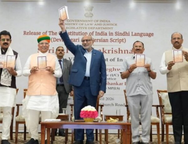 MP Shankar Lalwani Joins Pavan Sindhi in Celebrating Vice President’s Sindhi Constitution Release