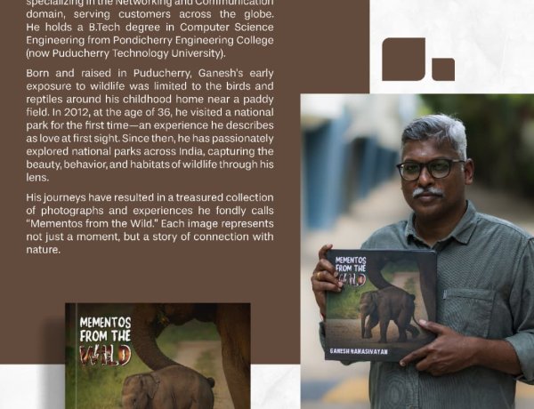 Mementos From the Wild by Author Ganesh Namasivayam – A Captivating Journey Into Wildlife, Nature & Conservation