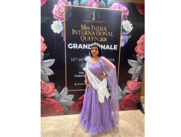 Sallonii Kapoor Vinayak Crowned Mrs. India Renaissance at Mrs. India International Queen 2026, Bringing Home Baking and Teaching Background to the Pageant Stage