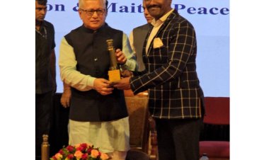 Social Activist Dr. Binu Varghese Honoured with National Excellence Award by Maharashtra Governor Jishnu Dev Varma
