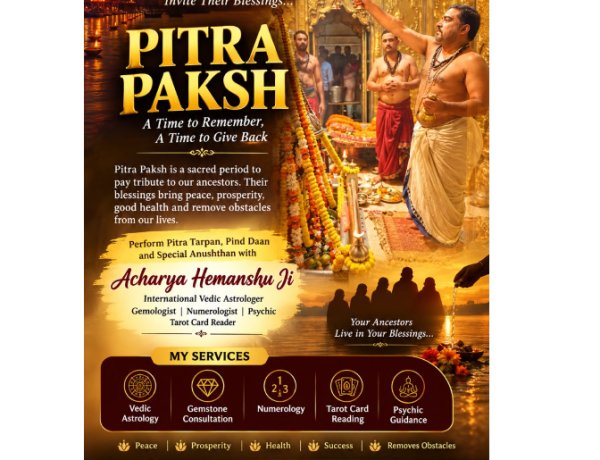Pitru Paksha 2026: Acharya Hemanshu Explains the Vedic Significance of Shraddha, Ancestors and Pitru Dosha