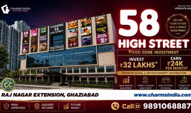 Food, Fun & Investment Under One Roof: Charms 58 High Street Brings a New Commercial Opportunity to Raj Nagar Extension